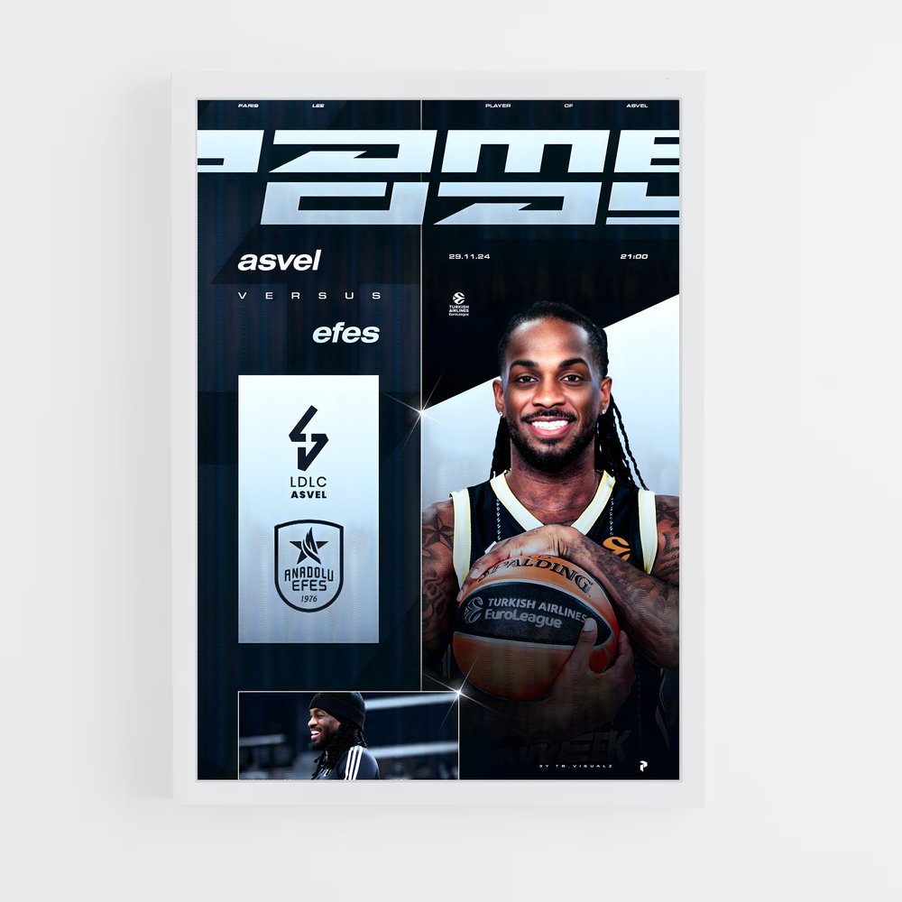 Poster Anadolu efes sommeille – affiche Basketball (vue 3)
